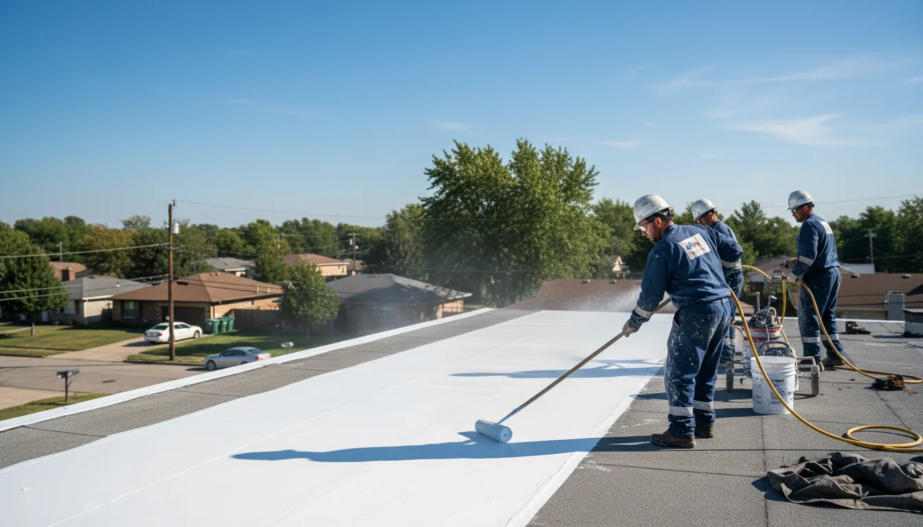 Commercial roof coating in Lincolnshire, IL near me